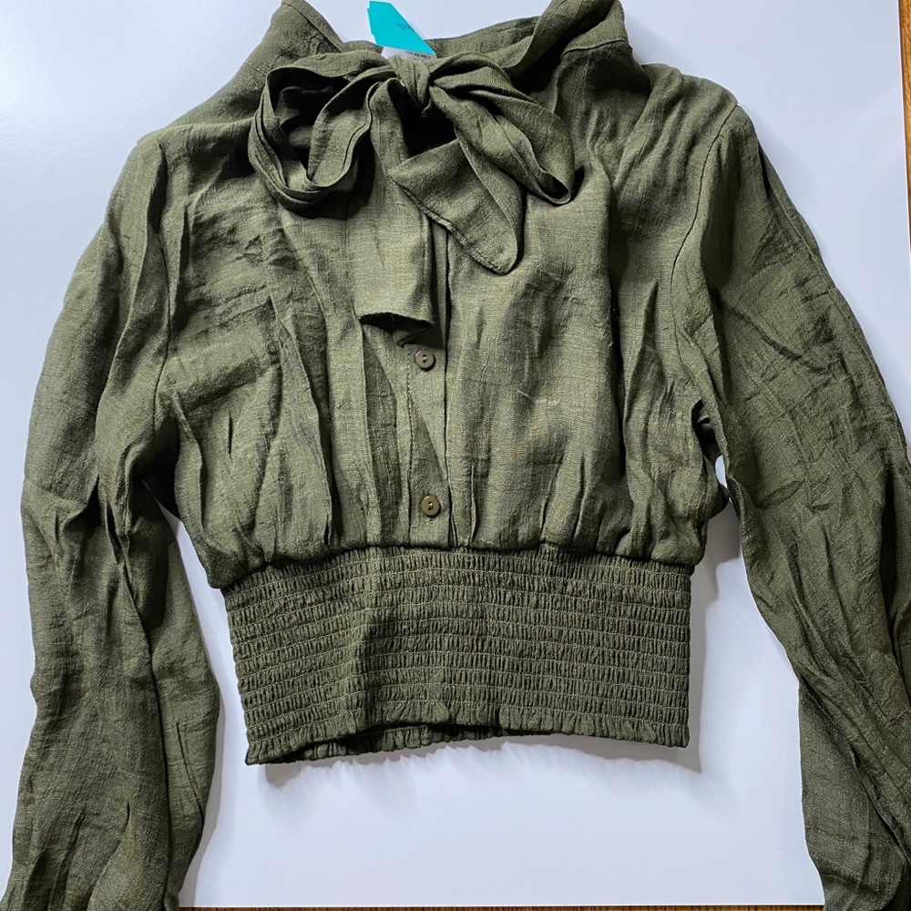Green blouse
